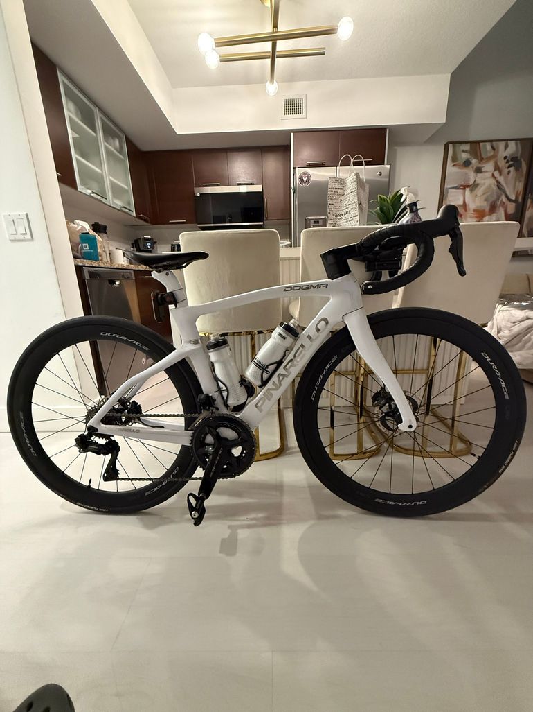 Used Pinarello Dogma F Disc Dura-Ace Di2 Bike w/Shimano Dura-Ace C50 Wheels 2021 2021 Road & Gravel, White — image 1 of 9