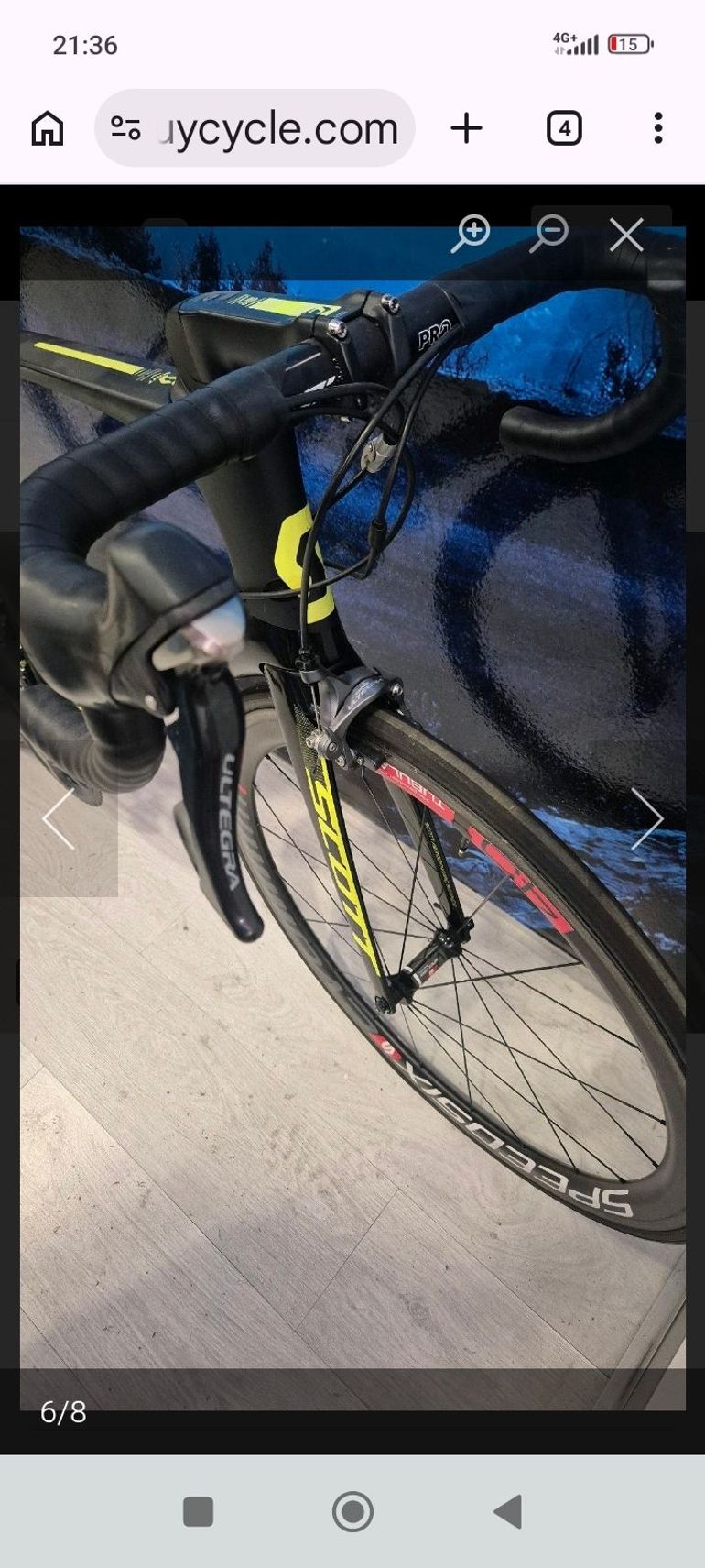 Used Scott Foil Shimano Ultegra 2017 Road & Gravel, Black — image 4 of 7