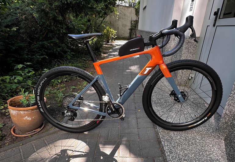 Used 3T Racemax Exploro 3T Racemax Exploro Custom SRAM Rival eTap AXS 2023 Road & Gravel, Orange — image 1 of 20