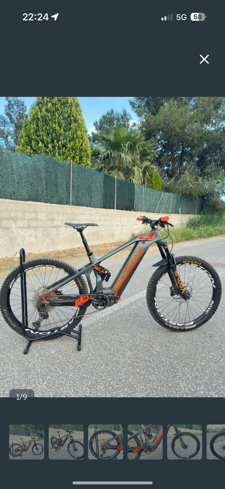 Used Mondraker CRUSHER Shimano Deore XT 2018 Mountainbike, Hellgrau — image 1 of 8