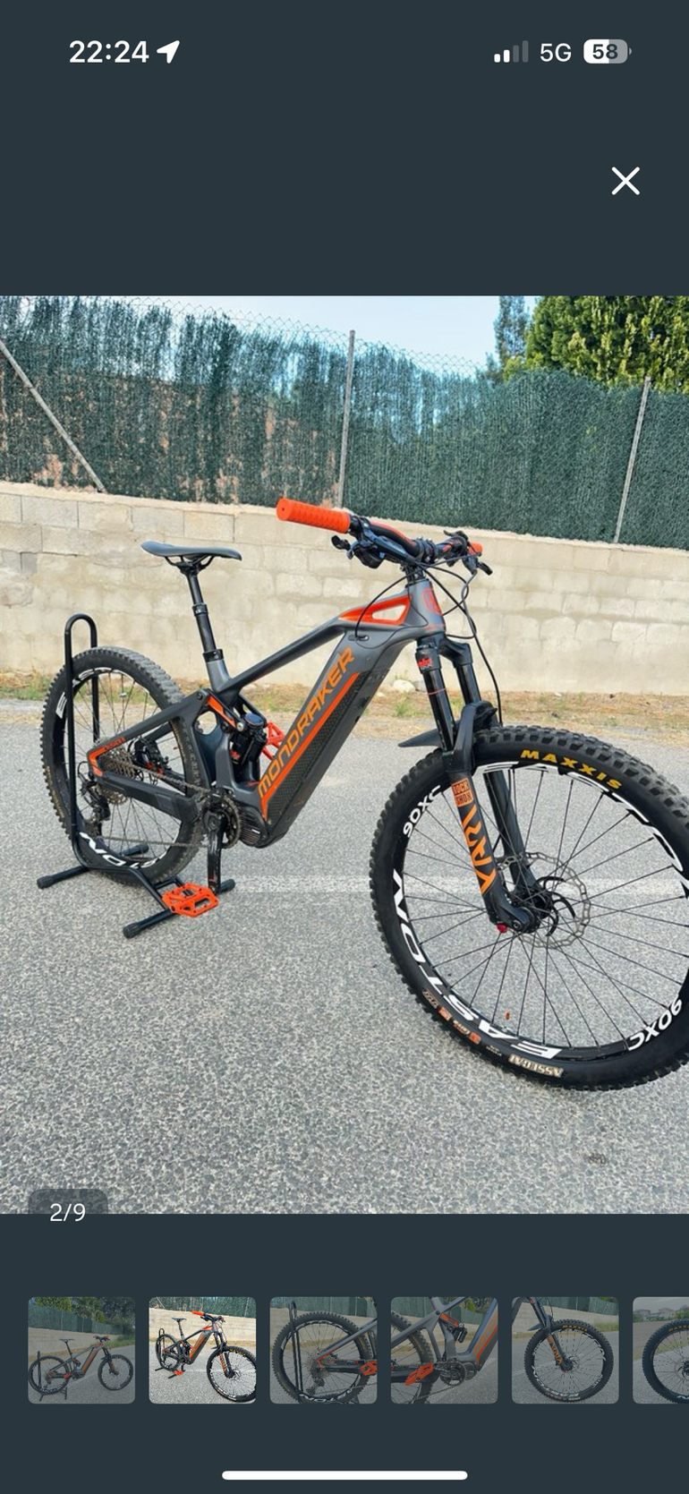 Used Mondraker CRUSHER Shimano Deore XT 2018 Mountainbike, Hellgrau — image 2 of 8