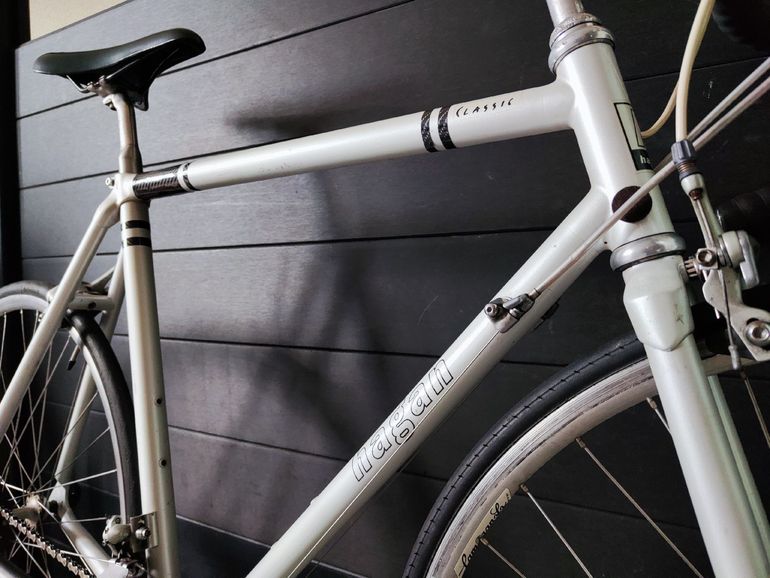 Used hagan Hagan Custom Shimano 105 1997 Road & Gravel, Grigio chiaro — image 7 of 10
