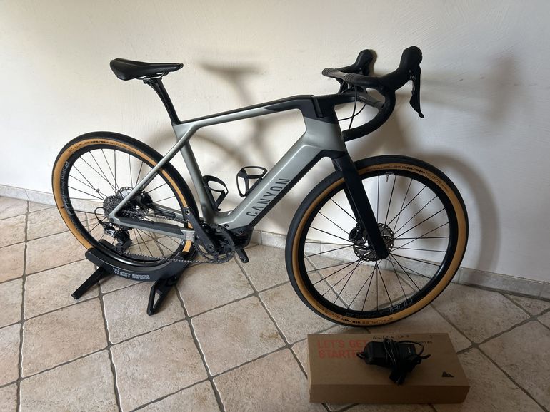 Used Canyon Grail:ON CF 7 2021 2021 Road & Gravel, Light Gray — image 5 of 8