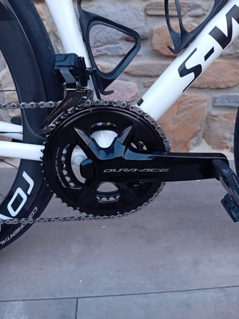 Used Specialized Tarmac Shimano Dura Ace Di2 2025 Road & Gravel, White — image 5 of 6