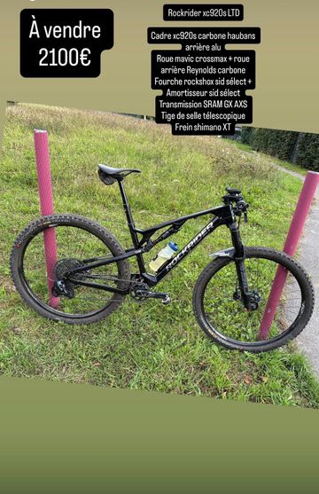 Used ROCKRIDER Full suspension SRAM GX Eagle AXS 2019 Mountainbike, Black — image 1 of 3