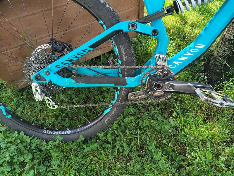 Used Canyon Torque Shimano SLX 2019 Mountainbike, Blue — image 3 of 4