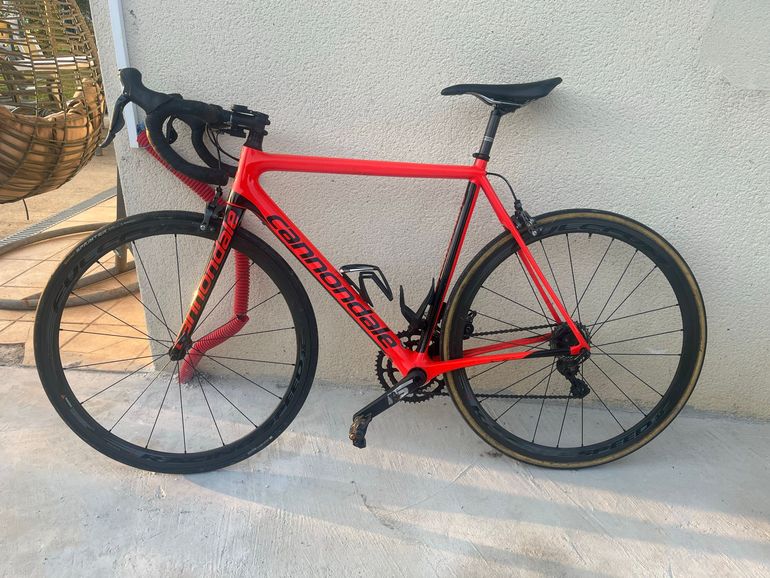 Used Cannondale SuperSix EVO Shimano Ultegra Di2 2016 Road & Gravel, Red — image 2 of 10