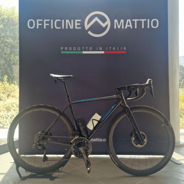 Officine Mattio Custom Shimano Dura Ace Di2 2024 Road & Gravel usato, Blu — immagine 9 di 10