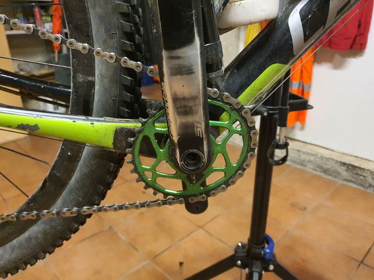 Used Cannondale F-si SRAM GX Eagle 2017 Mountainbike, Green — image 7 of 8