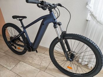 ROCKRIDER, E-Mountainbike Hardtail 29 Zoll E-Expl 520 blau 2025