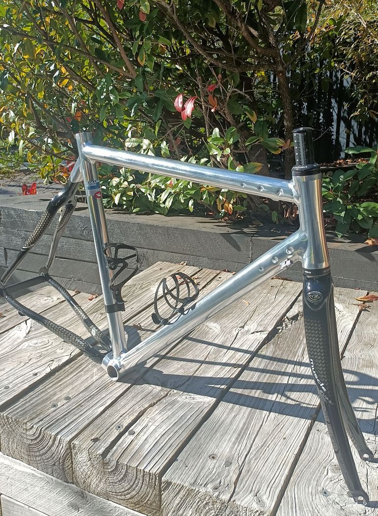 Used Columbus COLUMBUS CINELLI XLR8R 2004 SUPERMUSCLE CARBON ROAD BICYCLE PROTOYPE Frameset 2004 Road & Gravel, Light Gray — image 11 of 31