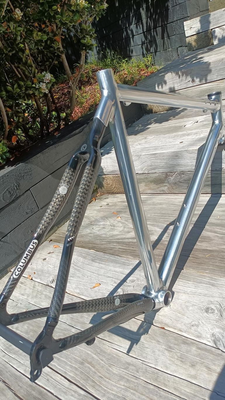Used Columbus COLUMBUS CINELLI XLR8R 2004 SUPERMUSCLE CARBON ROAD BICYCLE PROTOYPE Frameset 2004 Road & Gravel, Light Gray — image 9 of 31