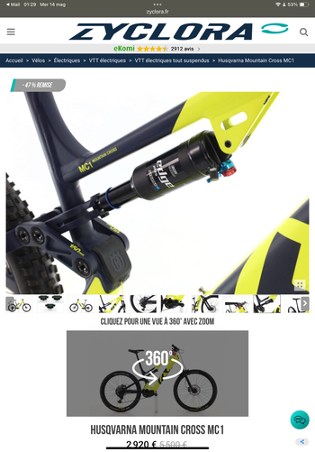 Used Husqvarna Mountain cross Shimano Deore 2022 Mountainbike, Nero — image 4 of 8
