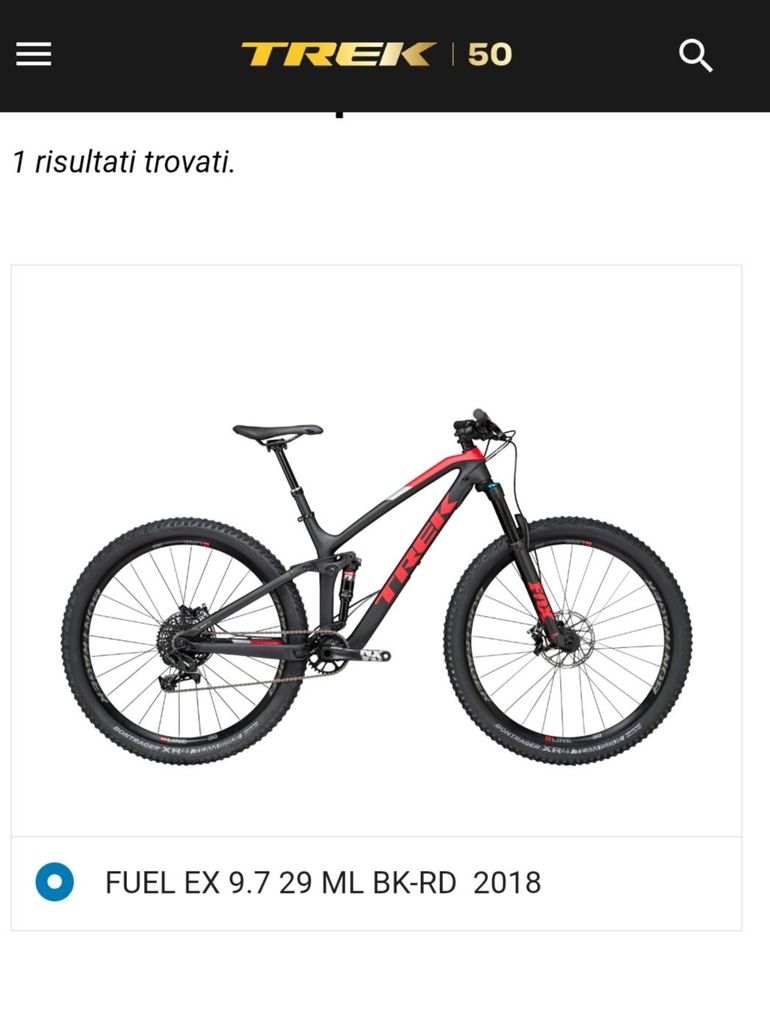 Used Trek Trek Fuel Ex 9.7 2018 Mountainbike, Red, 29 — image 3 of 8