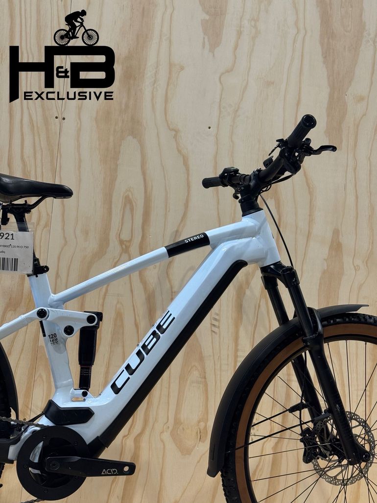 Used CUBE Stereo Hybrid 120 Pro 750 Shimano Deore 2024 Mountainbike, Light Gray — image 11 of 13