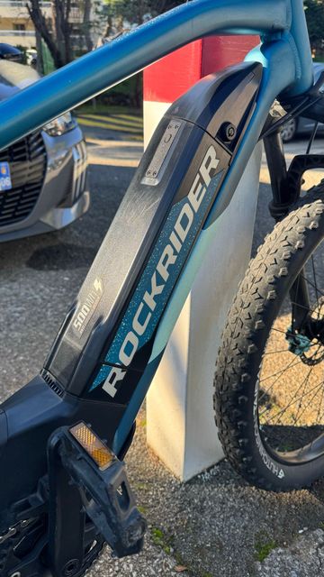 ROCKRIDER E-ST900 Mountain Bike Shimano Deore XT 2022 Mountainbike usato, Blu — immagine 10 di 16
