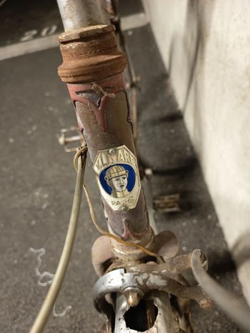 Used Victor Linart Randonneuse Une Vitesse 1967 Urban, Red — image 5 of 8