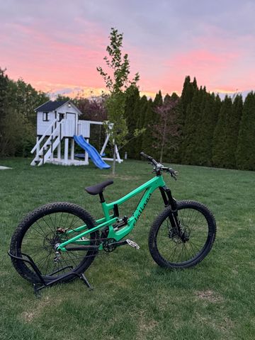 Gebrauchtes Santa Cruz Bronson Single Speed / Fixed Gear 2022 Mountainbike, Grün — Bild 4 von 10