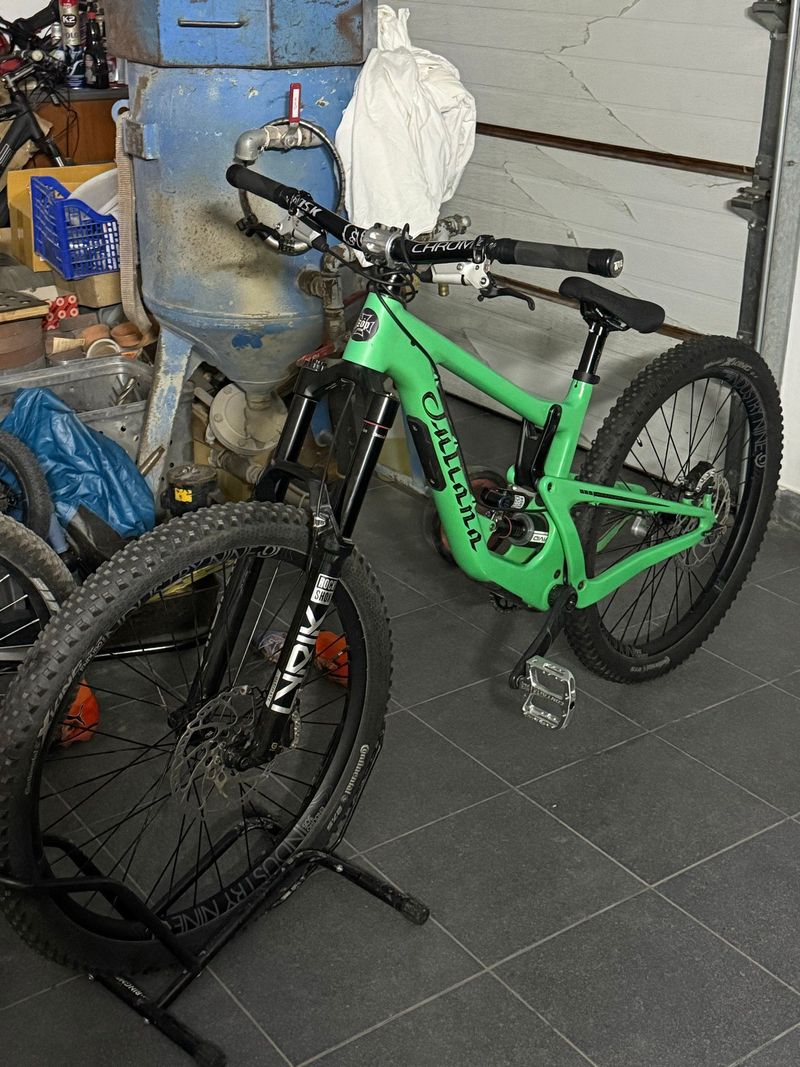 Gebrauchtes Santa Cruz Bronson Single Speed / Fixed Gear 2022 Mountainbike, Grün — Bild 6 von 10
