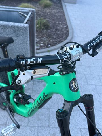Gebrauchtes Santa Cruz Bronson Single Speed / Fixed Gear 2022 Mountainbike, Grün — Bild 8 von 10