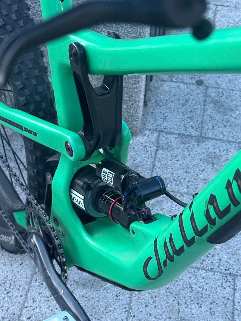 Gebrauchtes Santa Cruz Bronson Single Speed / Fixed Gear 2022 Mountainbike, Grün — Bild 9 von 10