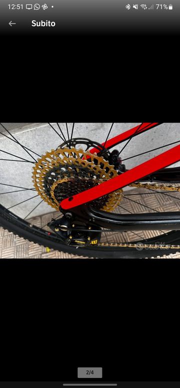 Used Cannondale Scalpel SRAM XX1 Eagle 2021 Mountainbike, Red — image 2 of 3