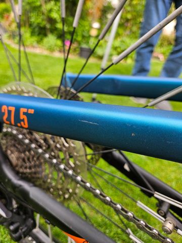 Used R RAYMON FullRay E-Seven 7.0 2021 2021 Mountainbike, Blue, 27.5 — image 18 of 37