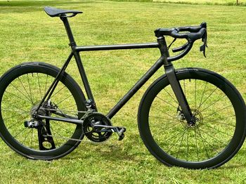 neutrino, Custom Carbon Neutrino; Handbuilt Road Bike; Sram Red, Garmin Vector