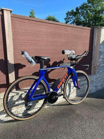 Used Giant Trinity SRAM Force eTap AXS 2018 Road & Gravel, Blue — image 13 of 14