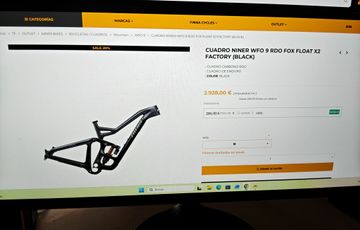 Used Niner WFO 9 RDO - FRAME 2025 Frameset 2025 Mountainbike, Black, 29 — image 4 of 7