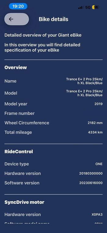 Used Giant Trance E+ 2 2019 2019 Mountainbike, Blue, 27.5 — image 9 of 12