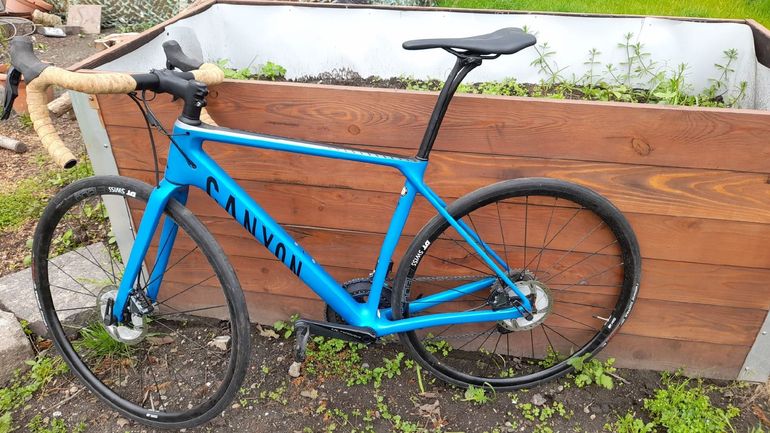 Used Canyon Endurace CF SLX 8 AXS 2024 2024 Road & Gravel, Blue — image 2 of 6