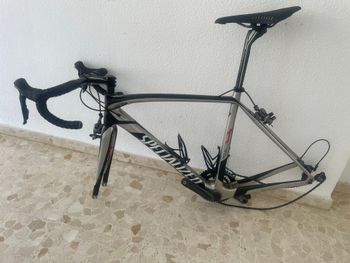 Used Specialized Tarmac SL4 Pro Frameset 2014 Frameset 2014 Road & Gravel, Grigio chiaro — image 2 of 8