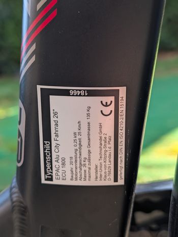 Used Fischer Bike ECU 1800 2018 2018 Urban, Negro — image 5 of 6