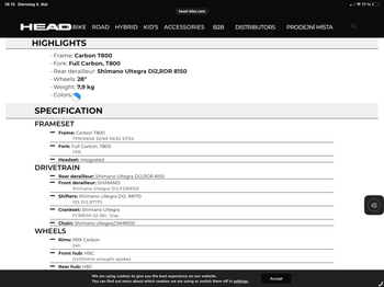 Used Head ISpeed 4.0 (Mod. 2026) 2026 Road & Gravel — image 2 of 4