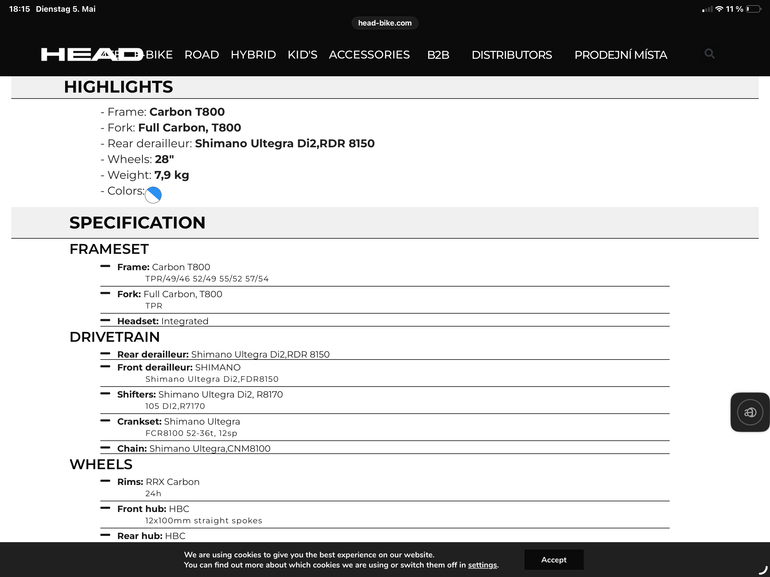Used Head ISpeed 4.0 (Mod. 2026) 2026 Road & Gravel — image 2 of 4