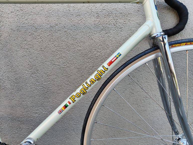 Gebrauchtes Pogliaghi Pista 1983 Road & Gravel, Weiß — Bild 6 von 10
