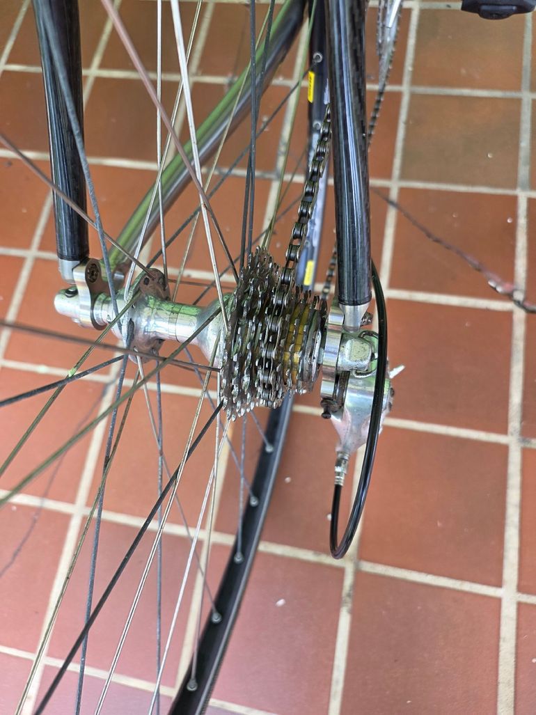 Used Serotta Serotta Custom Campagnolo Record 2005 Road & Gravel, Light Gray — image 3 of 8