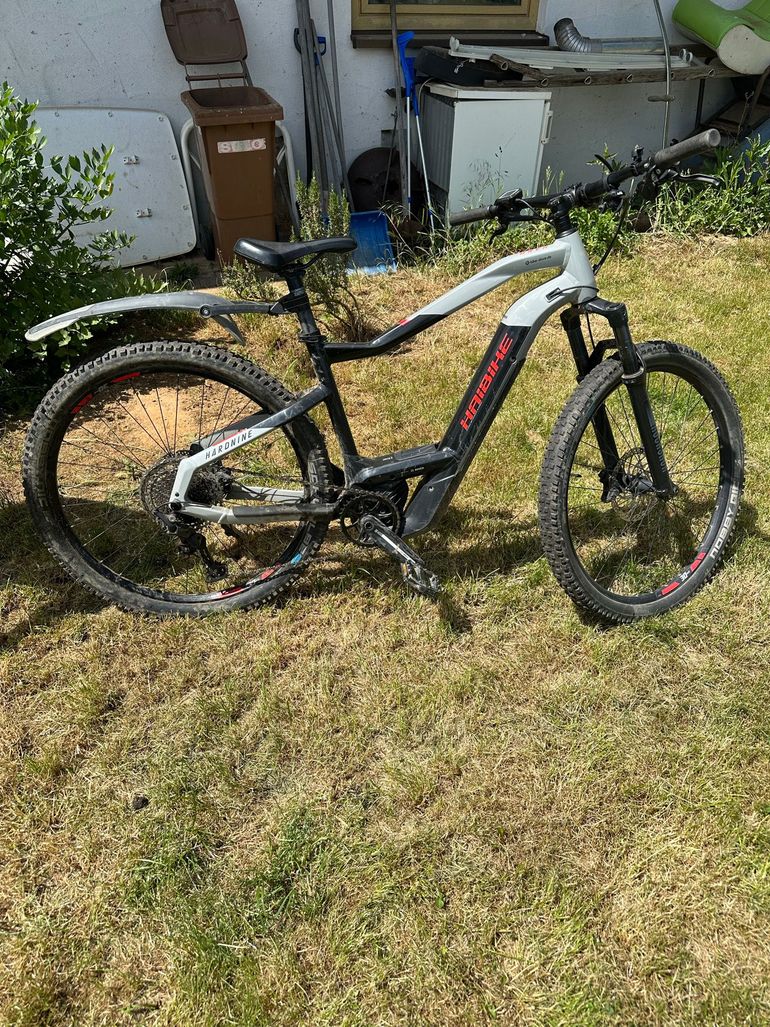 Used Haibike Hardnine Shimano Deore 2022 bike, Light Gray — image 7 of 7