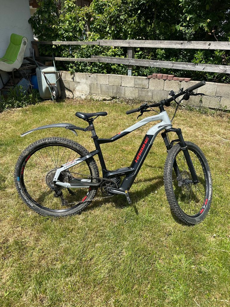 Used Haibike Hardnine Shimano Deore 2022 bike, Light Gray — image 4 of 7