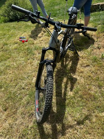 Used Haibike Hardnine Shimano Deore 2022 bike, Light Gray — image 6 of 7