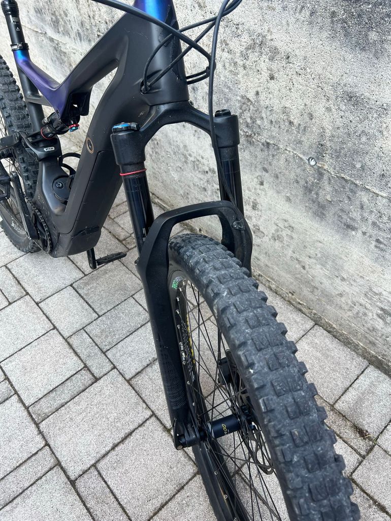 Used Specialized Men's Turbo Levo FSR Comp Carbon 6Fattie/29 2018 2018 Mountainbike, Blue, 29 — image 5 of 6