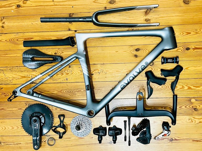 Used Evolve Cima Frameset 2025 Road & Gravel, Gris claro — image 2 of 9