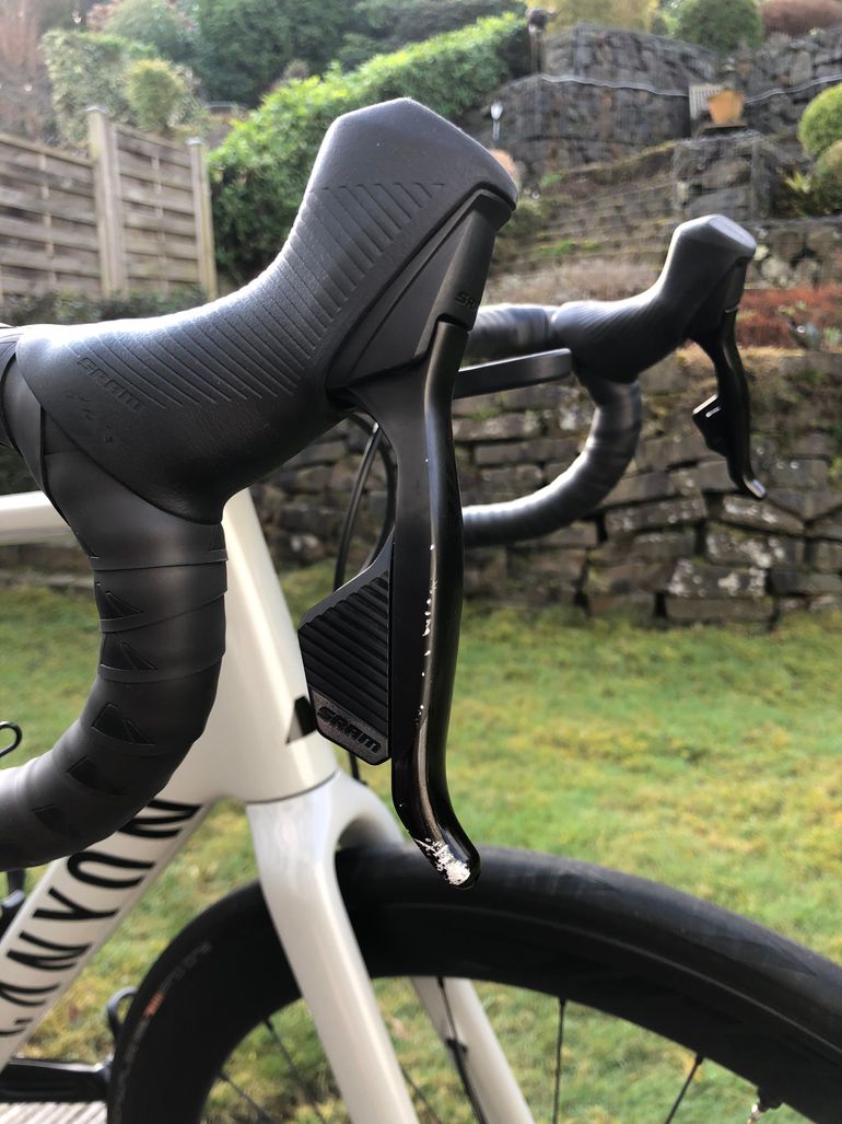 Used Canyon Endurace CF SL 7 eTAP 2022 2022 Road & Gravel, Light Gray — image 10 of 11