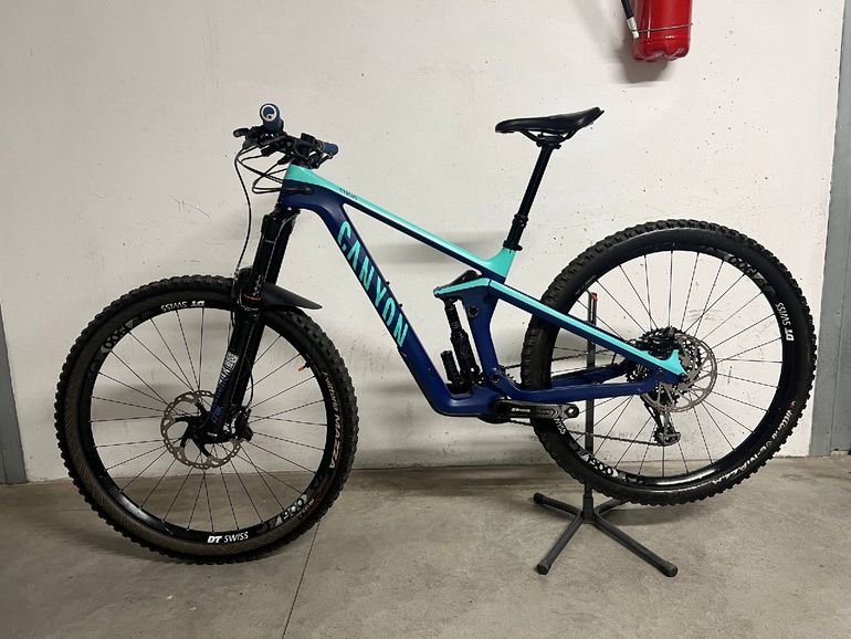 Used Canyon Strive SRAM GX Eagle 2021 Mountainbike, Blau, 29 — image 2 of 8