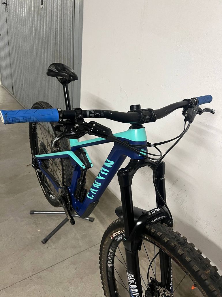 Used Canyon Strive SRAM GX Eagle 2021 Mountainbike, Blau, 29 — image 4 of 8