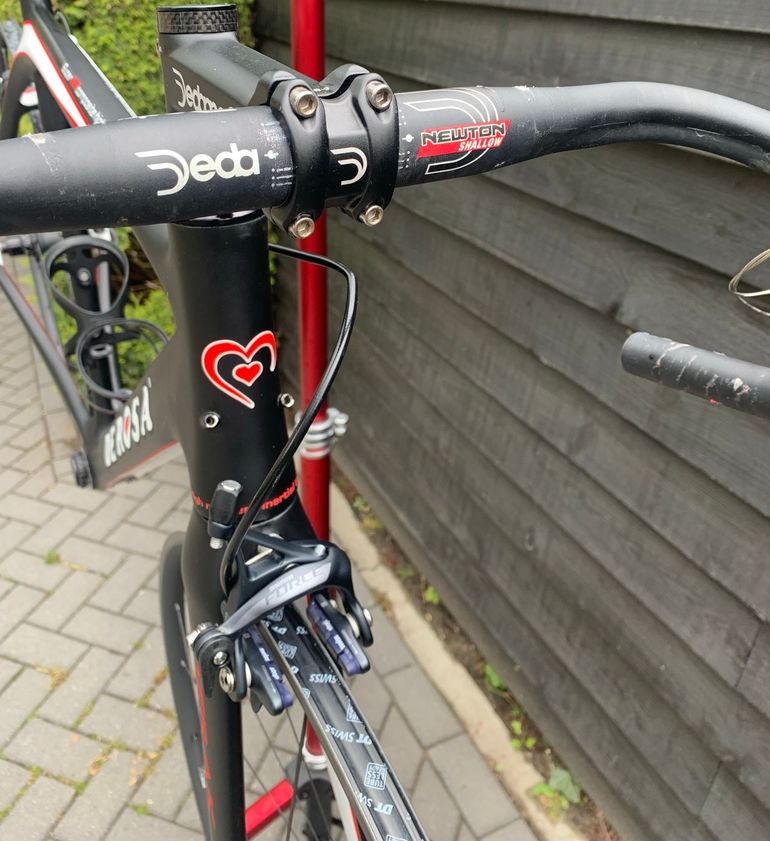 Used De Rosa Merak Frameset 2013 Frameset 2013 Road & Gravel, Schwarz — image 3 of 12