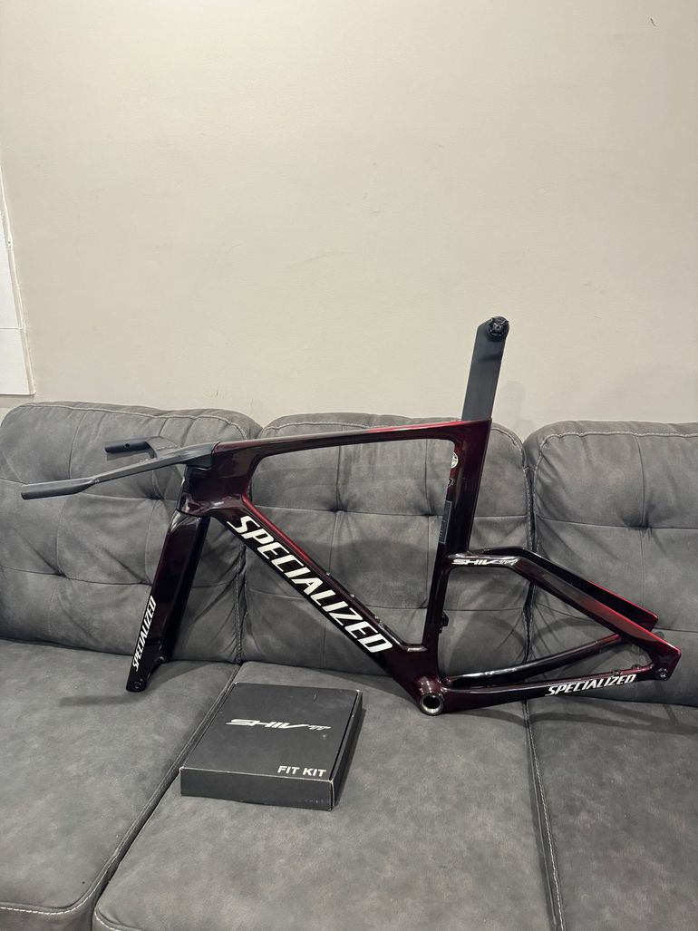 Used Specialized S-Works Shiv TT Disc Module - Speed of Light Collection 2023 Frameset 2023 Road & Gravel, Red — image 6 of 56