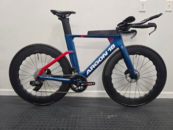 Used Argon 18 E-117 Tri Disc SRAM Rival AXS 2024 2024 Road & Gravel, Blue — image 1 of 14