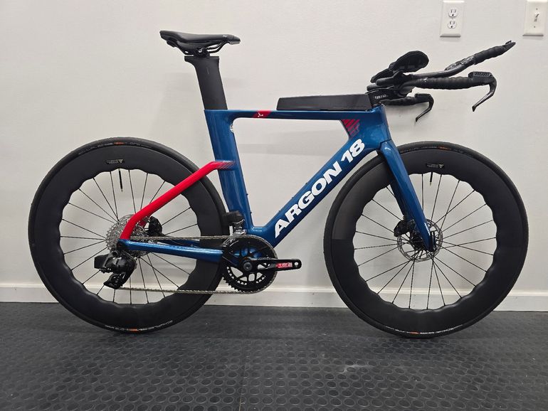 Used Argon 18 E-117 Tri Disc SRAM Rival AXS 2024 2024 Road & Gravel, Blue — image 1 of 14